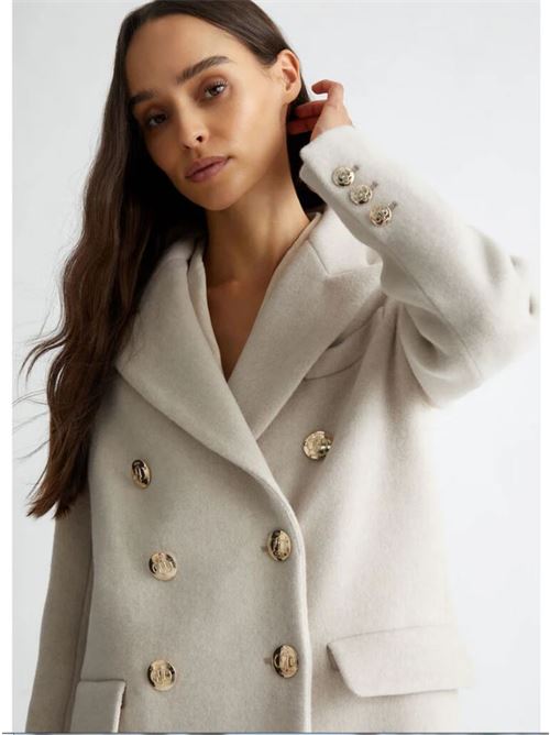 Double-breasted coat in wool blend Liu Jo | CF4321T2583.X0603